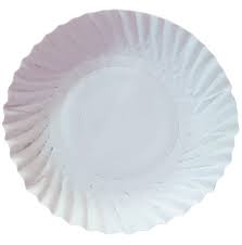 White Paper Plate